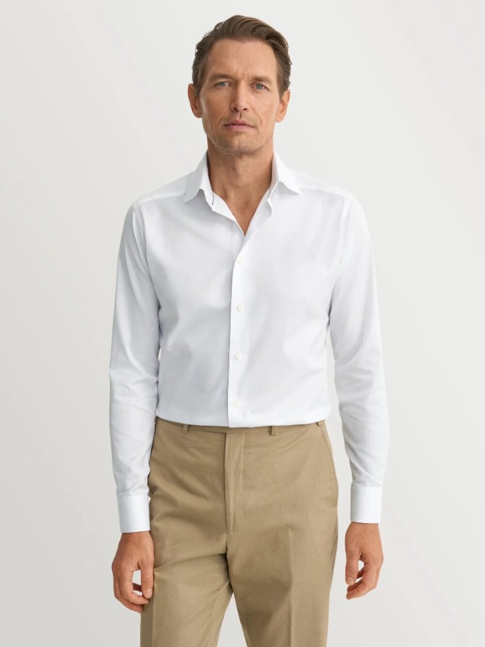 Eton White Signature Twill Shirt Slim